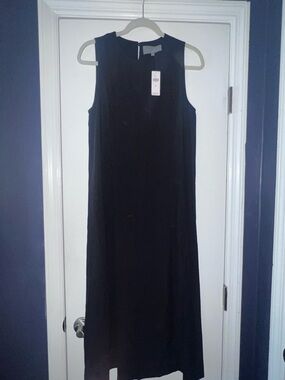 Anthropologie Black Sleeveless Maxi Dress